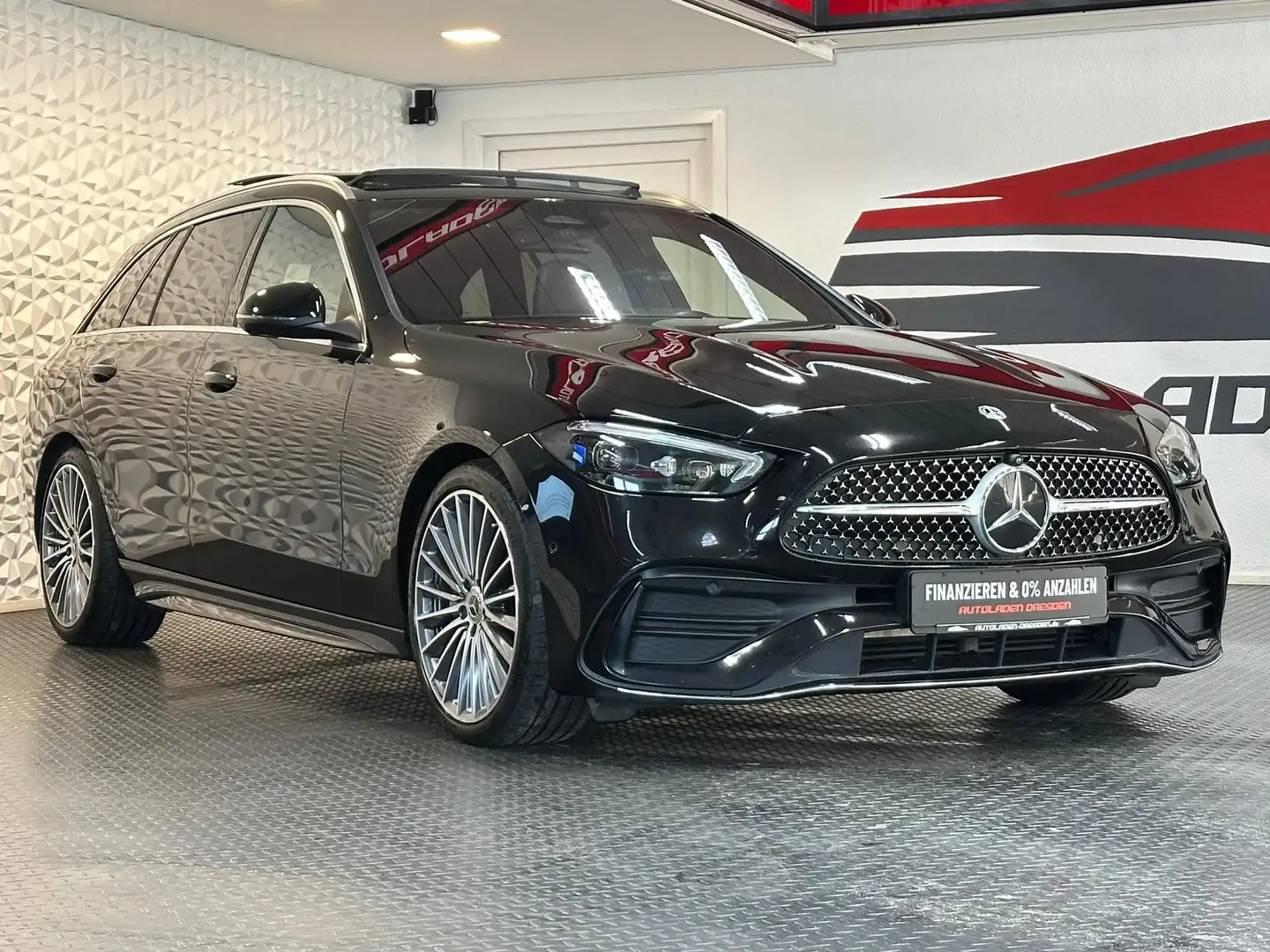 Mercedes-Benz C 220 C220d T AMG 4Matic LED#SHZ#360CAM#TEMPO#NAVI#DAB Zwart - 2
