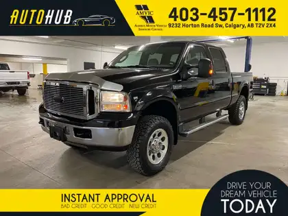 Black 2007 Ford F-350 Super Duty Pickup Truck Four-Wheel Drive Automatic