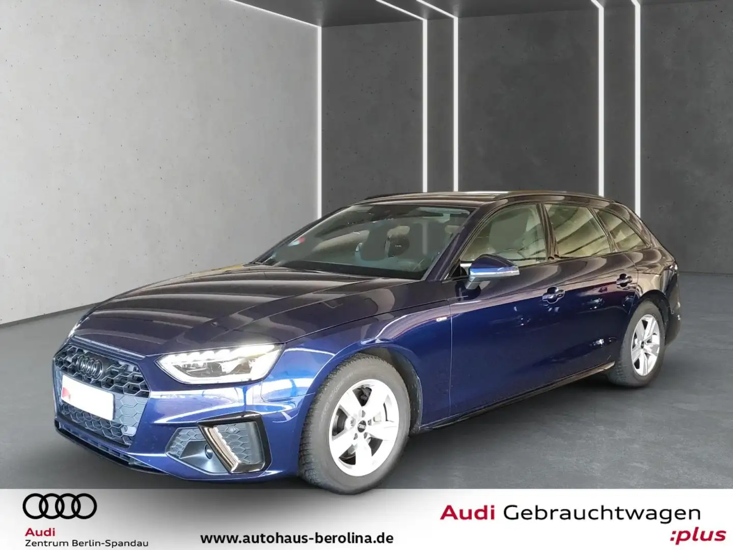 Audi A4 40 TDI qu. S line Competition S tronic Blau - 2