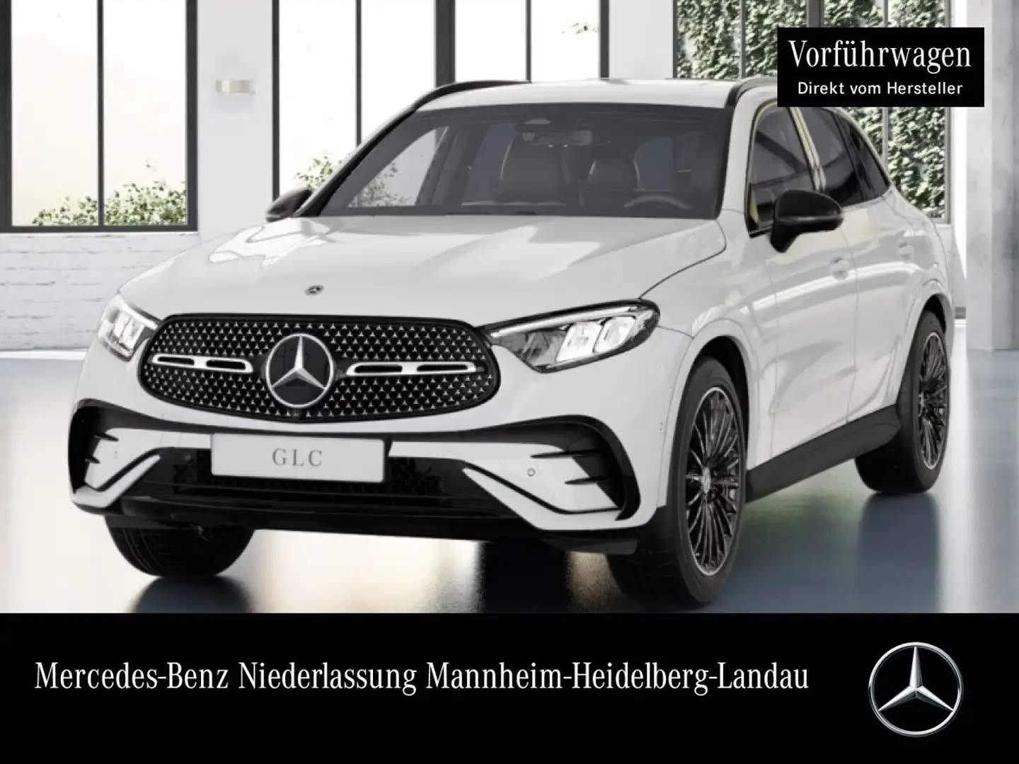 Mercedes-Benz GLC 300 e 4M AMG+NIGHT+360+AHK+LED+TOTW+KEYLESS+9G Weiß - 1