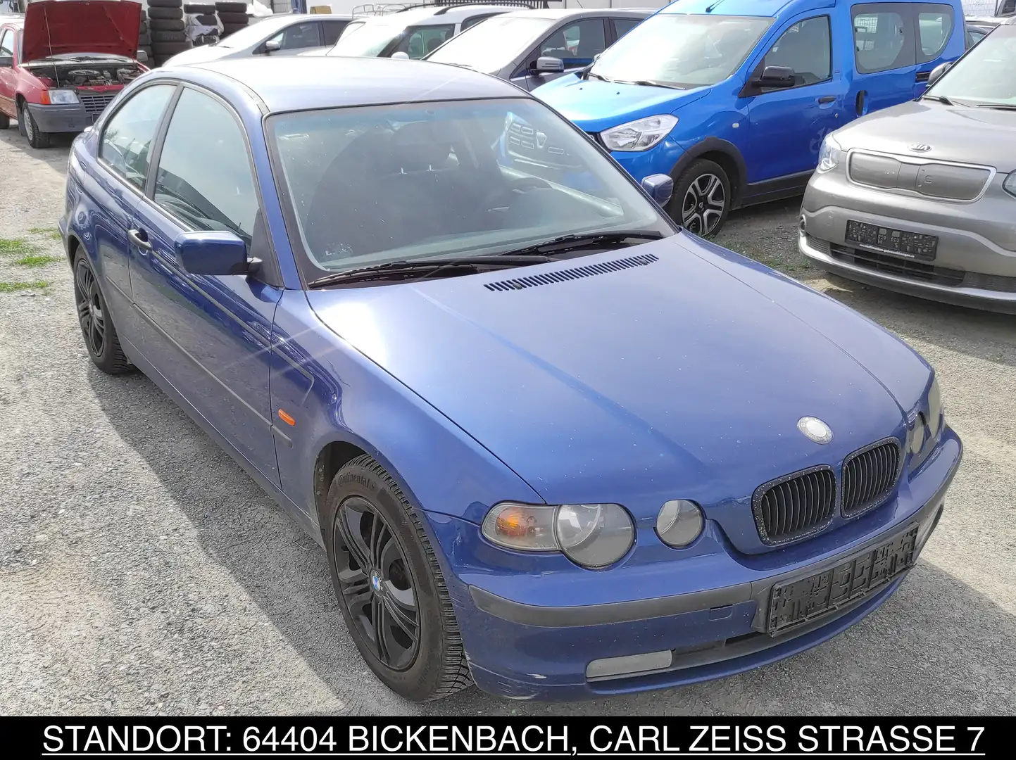 BMW 316 316ti COMPACT *TÜV 09-25* KLIMA USB M+S ESP BC Bleu - 1