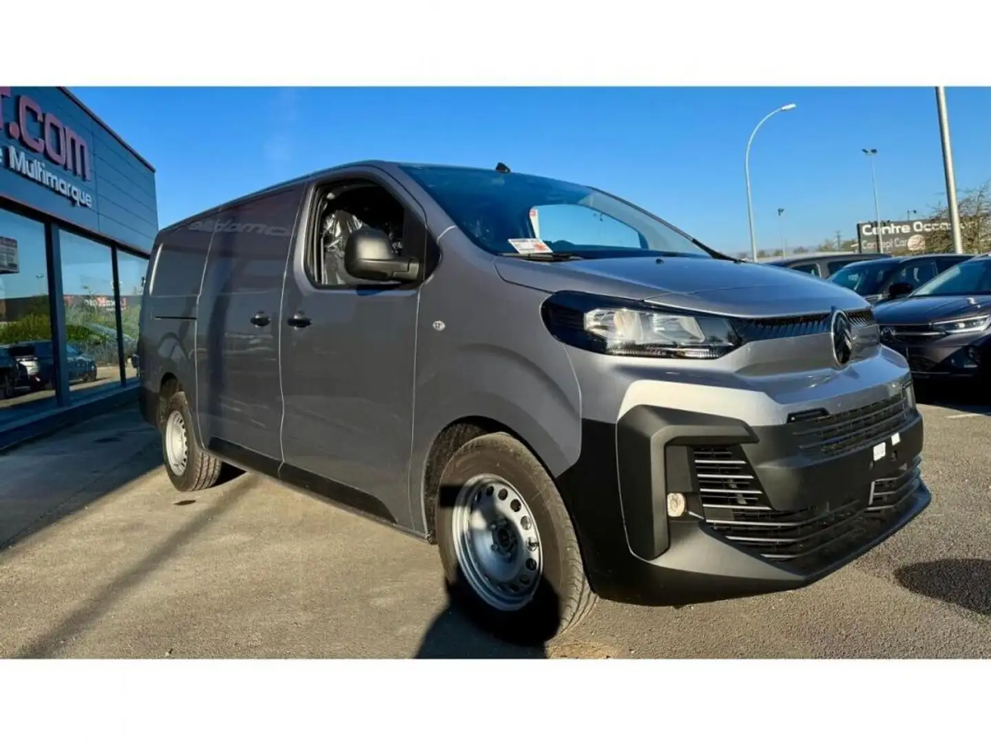Citroen Jumpy IV 3 PLACES XL 2.0 BlueHDi 180cv EAT8 + Antibrouillard + CAMERA + TVA RECUPERABLE + NEUF 0KM Gris - 2