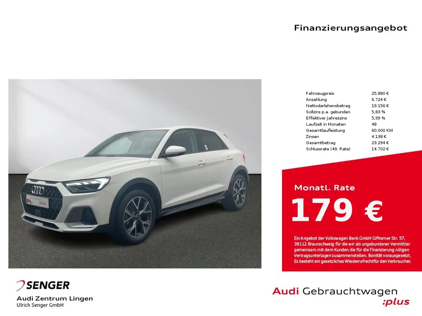 Audi A1 allstreet 30 TFSI S tronic MMI Voll-LED Blanc - 1