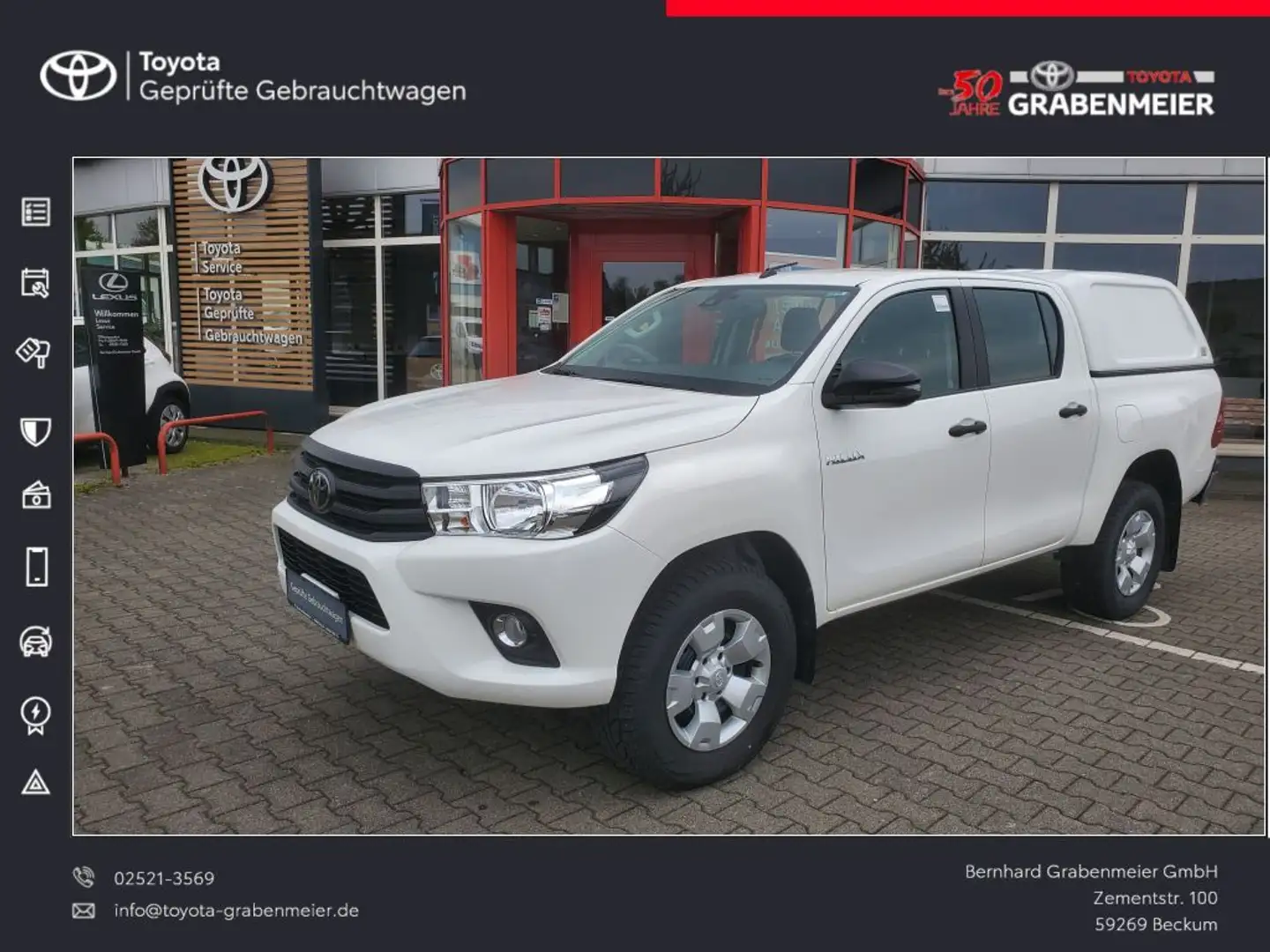 Toyota Hilux 4x4 Double Cab Duty Weiß - 1