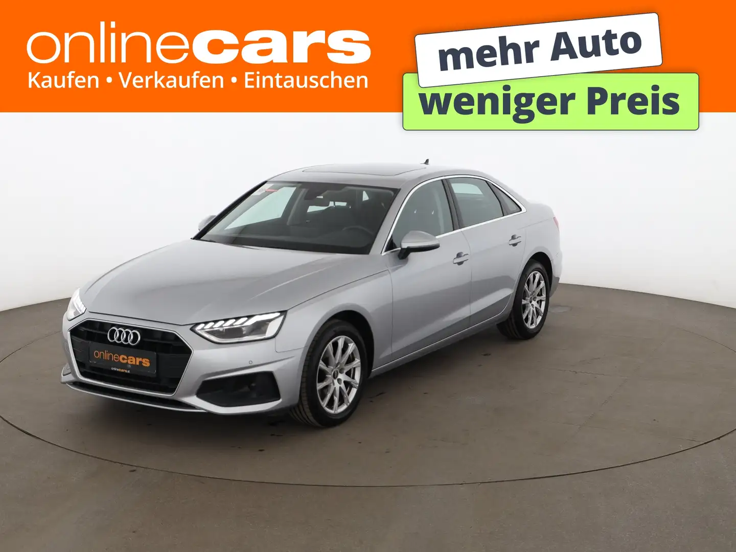 Audi A4 Limousine 30 TDI Aut LED SKY LEDER SITZHZG NAV Silber - 1