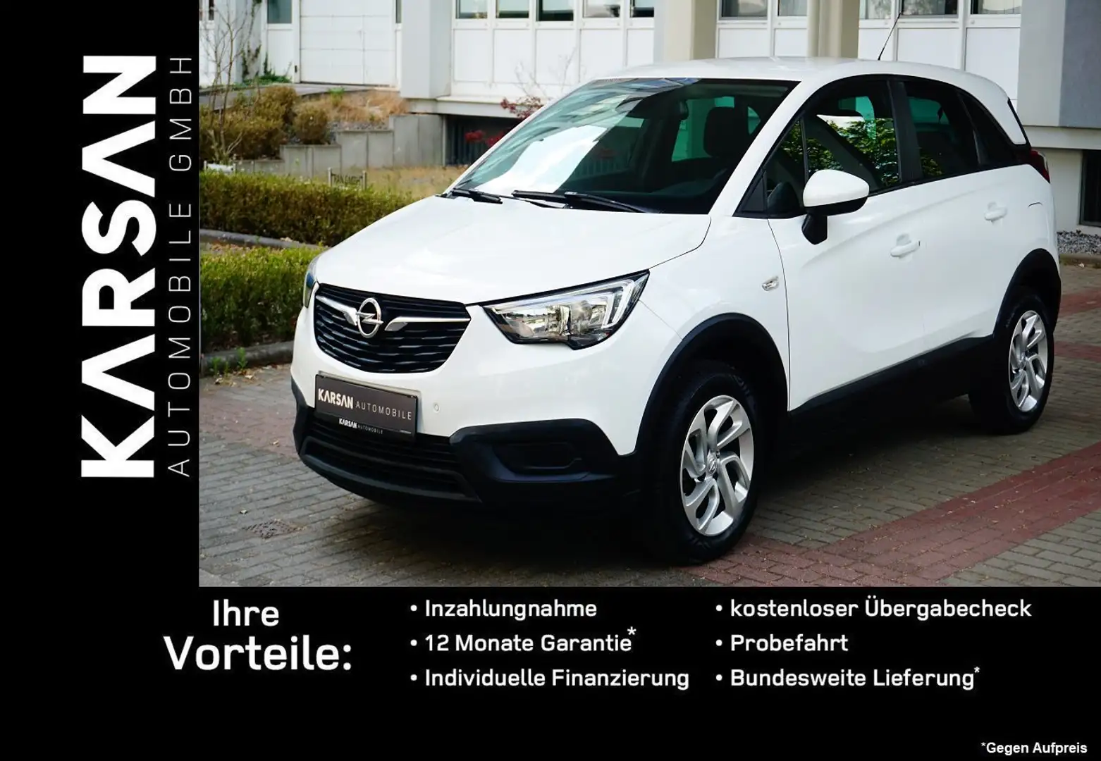 Opel Crossland X Edition/ 2x PDC/SHZ/AHK/USB/AUX/KLIMAA/LED/ Wit - 1