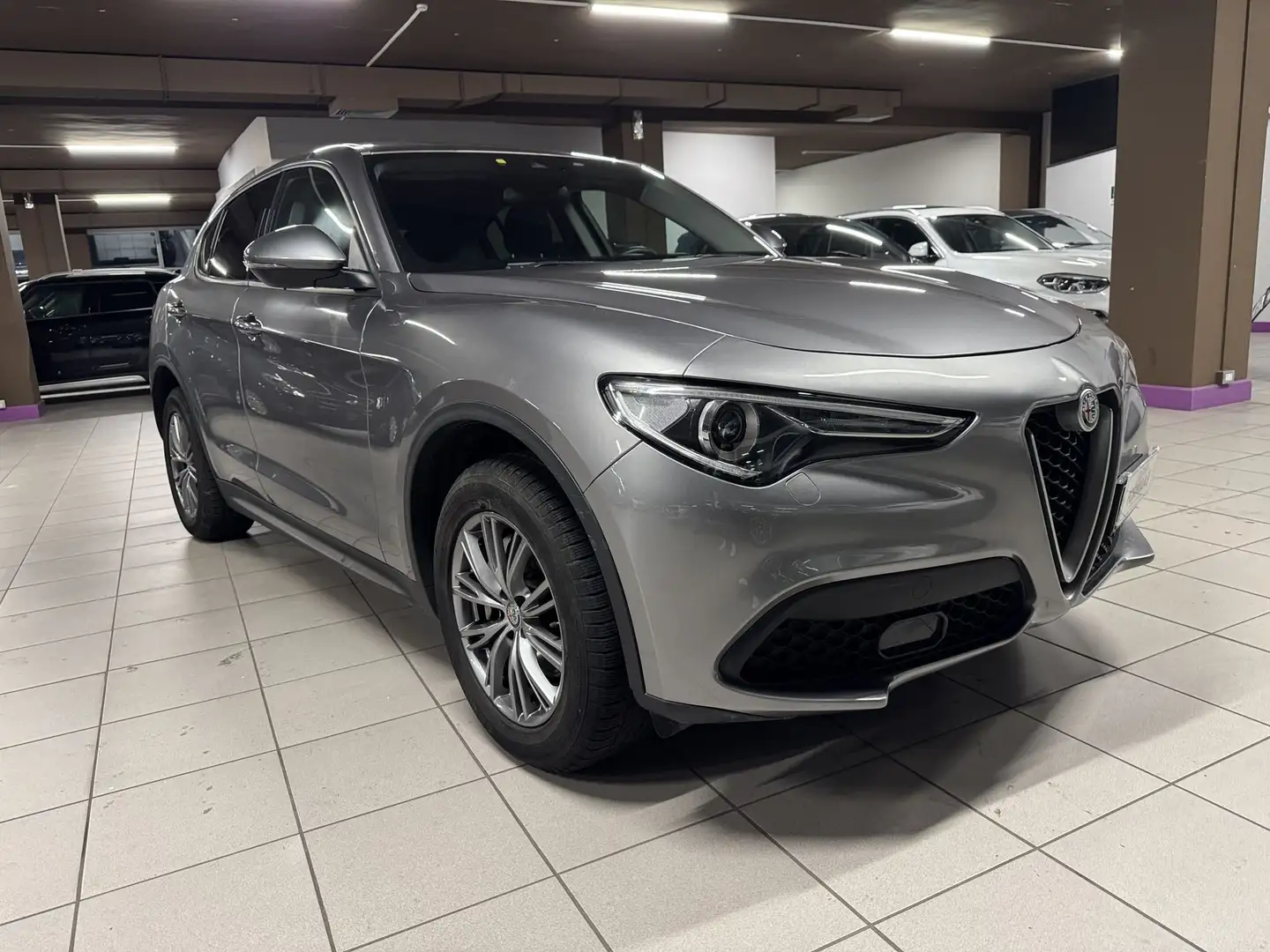 Alfa Romeo Stelvio Stelvio 2.2 Turbodiesel 190 CV AT8 Q4 Business Grijs - 2