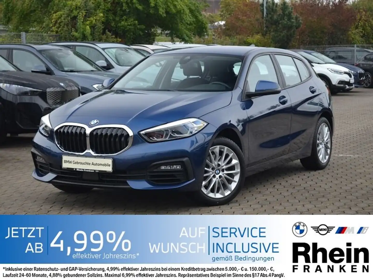 BMW 118 i Limousine Advantage LED.Lenkradhzg..PDC.SHZ Bleu - 1
