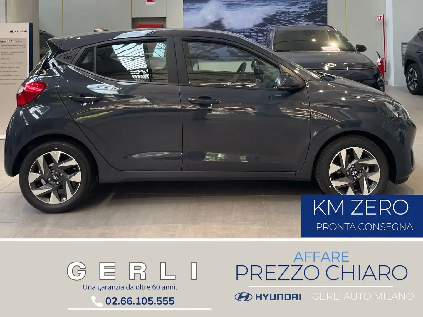 Hyundai i10 i10 III 1.0 mpi Connectline 63cv/prezzo REALE Grigio - 1