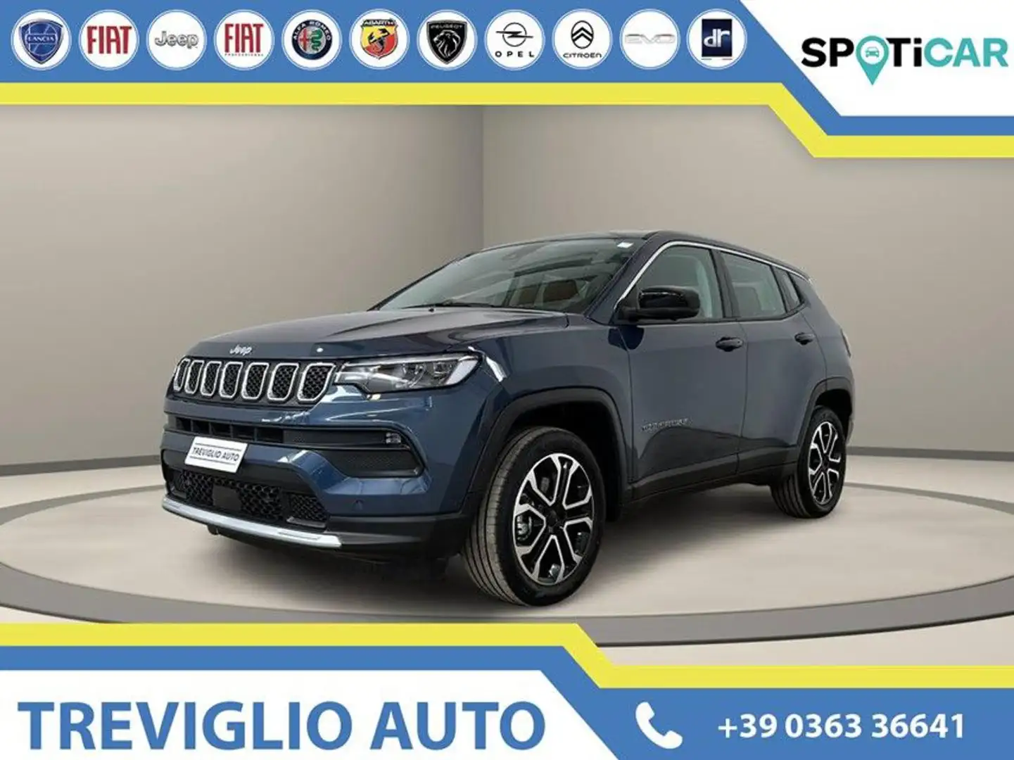 Jeep Compass 1.5 Turbo T4 130 CV MHEV 2WD Altitude Modrá - 1