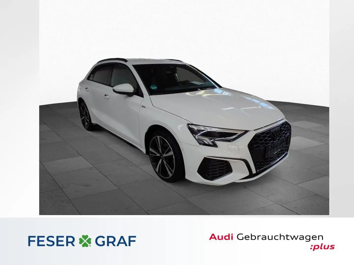 Audi A3 S line 40 TFSI e S tronic+ACC+LED Weiß - 1