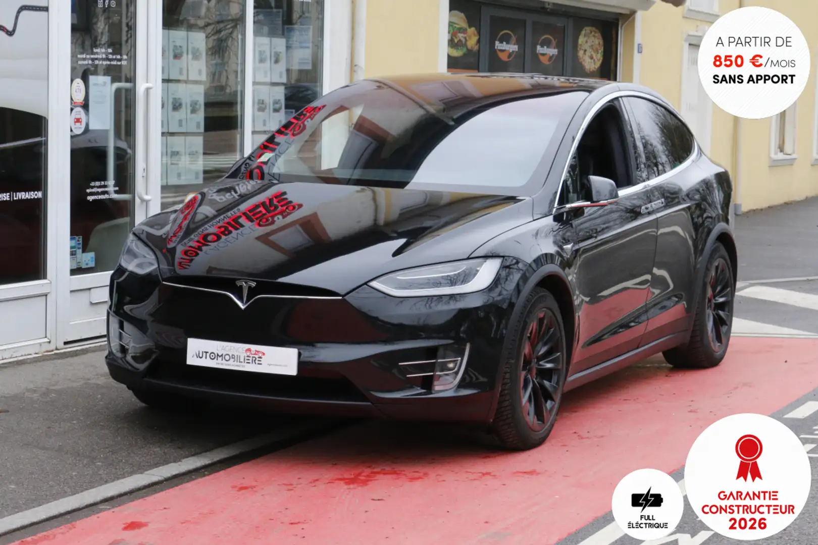 Tesla Model X 100 kWh 525 Dual Motor 4WD 7 Places (Pilotage auto Noir - 1