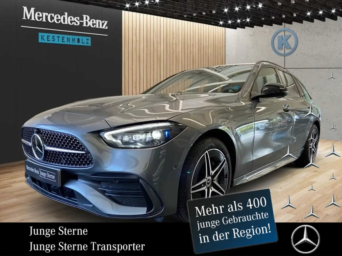 Mercedes-Benz C 300 de T *AMG*PANO*SHZ*AHK*KAMERA*DISTRO*NAVI* Grijs - 1