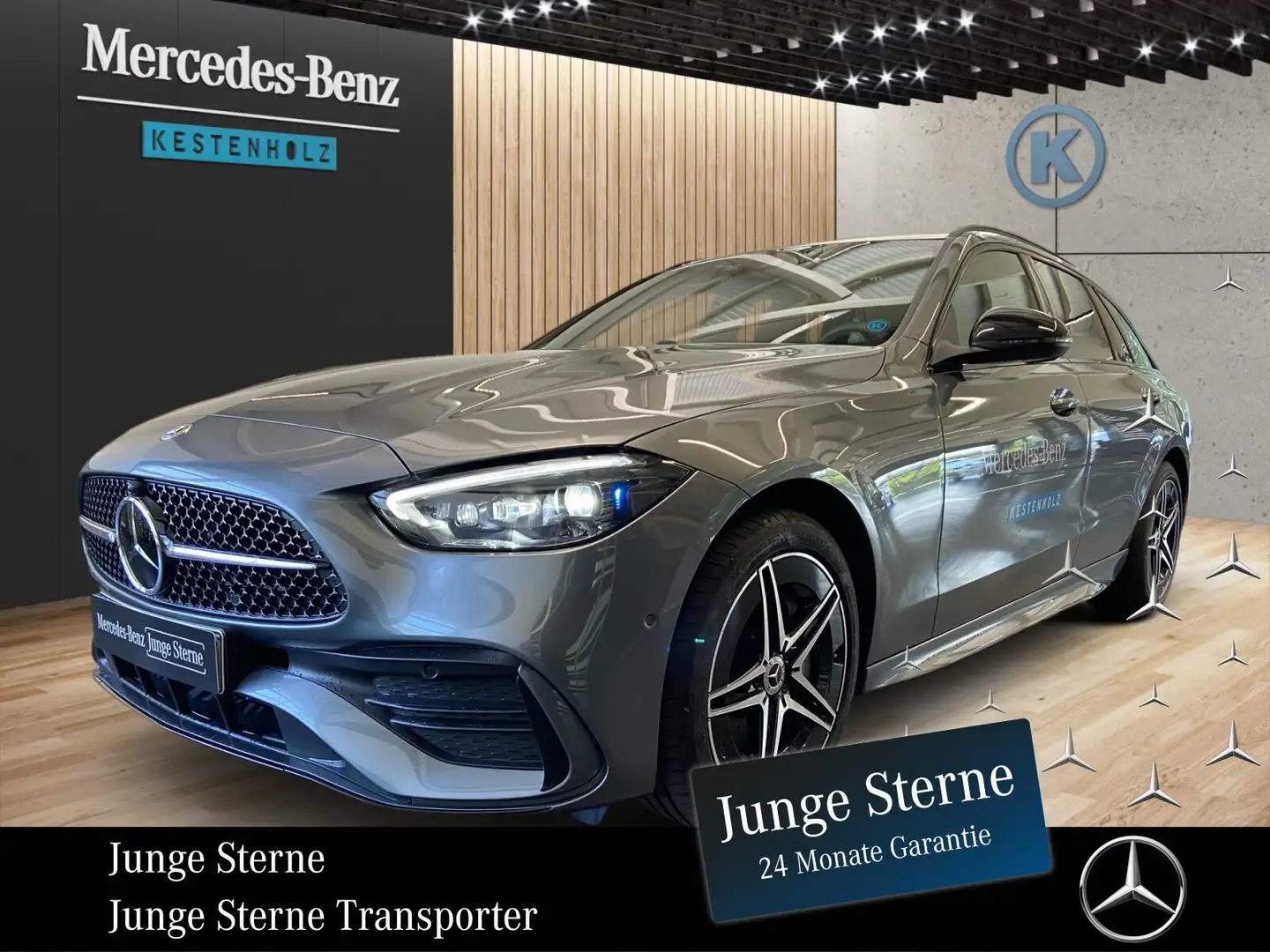 Mercedes-Benz C 300 C 300 de T AMG°ADV+°MEMO°PANO°DISTR°AHK° Grau - 1