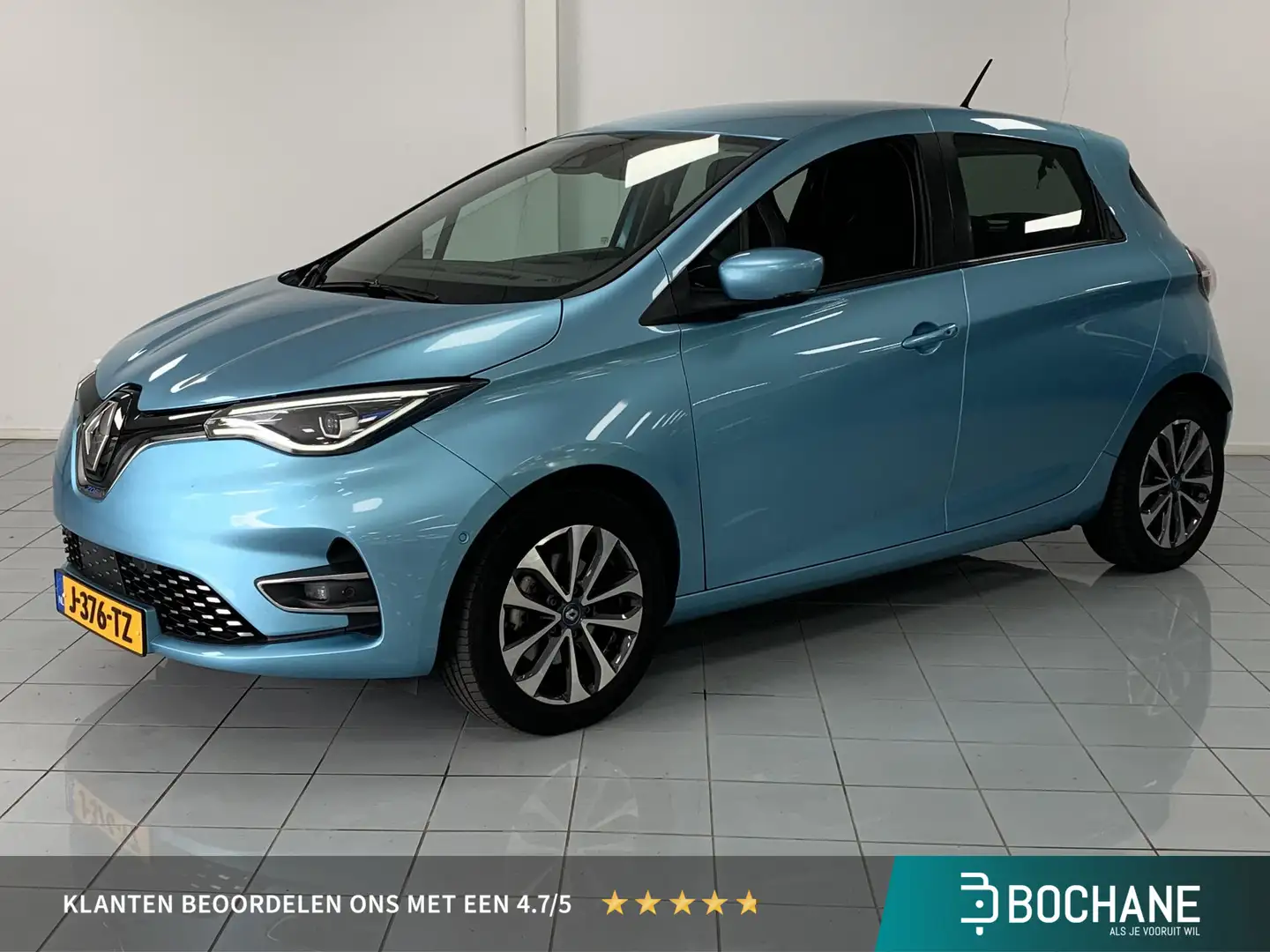 Renault ZOE R135 Intens 52 kWh (ex Accu) NAVIGATIE | ACHTERUIT Blauw - 1