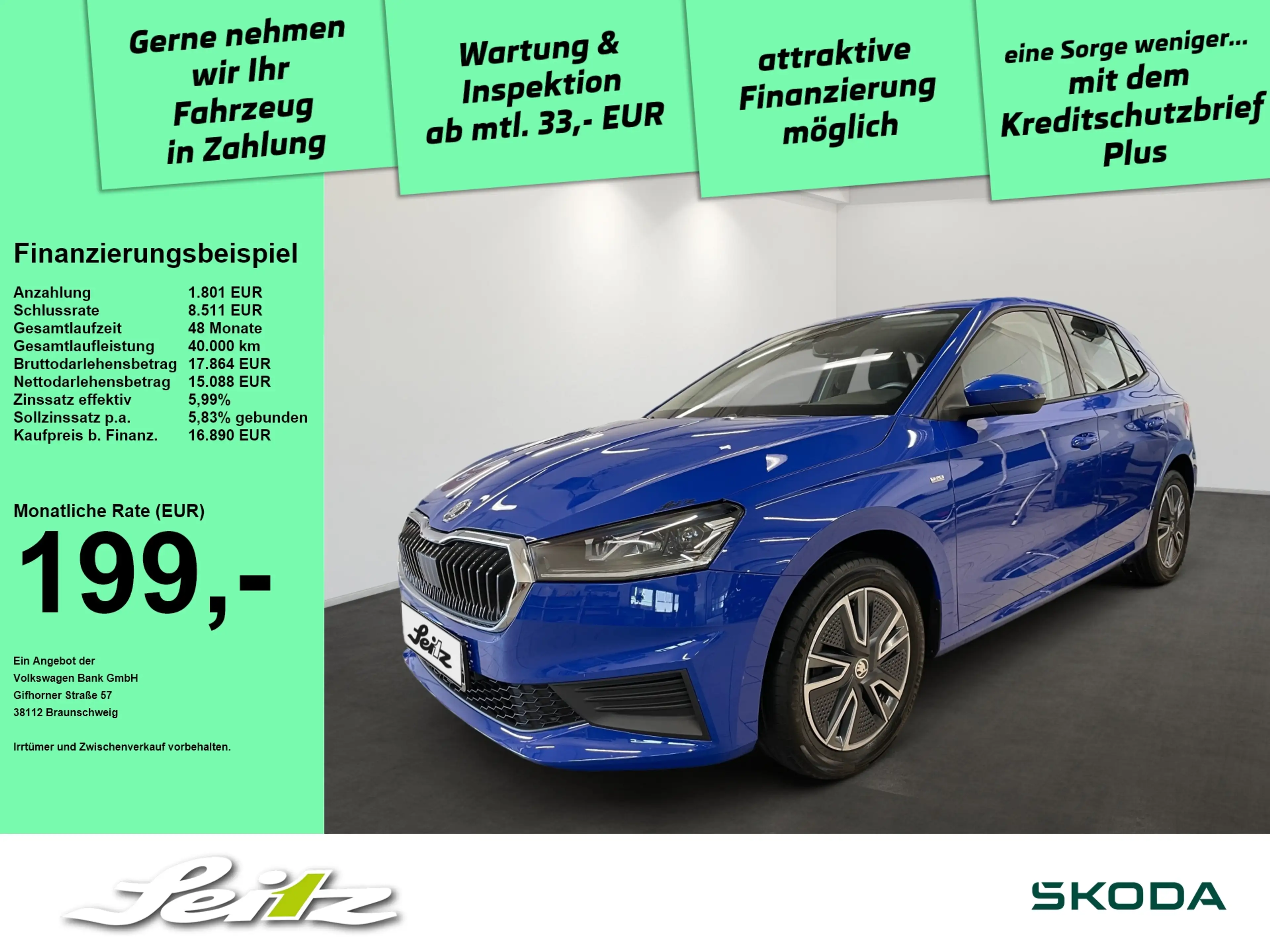 Skoda Fabia 1.0 TSI Tour *AHK*PARKSENSOR*LED*