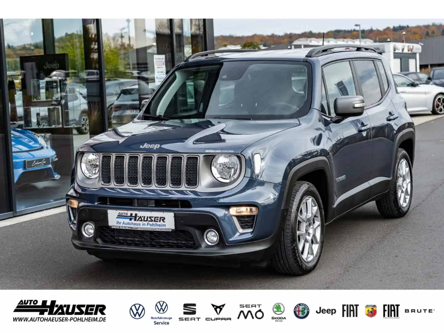 Jeep Renegade Limited 1.3 T-GDI DCT 4x2 NAVI KAMERA ACC SITZHZG Blau - 1