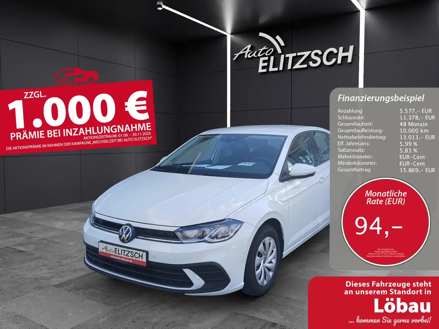 Volkswagen Polo 1.0 Life LED Climatronic PDC SH LED Climatronic... Weiß - 1
