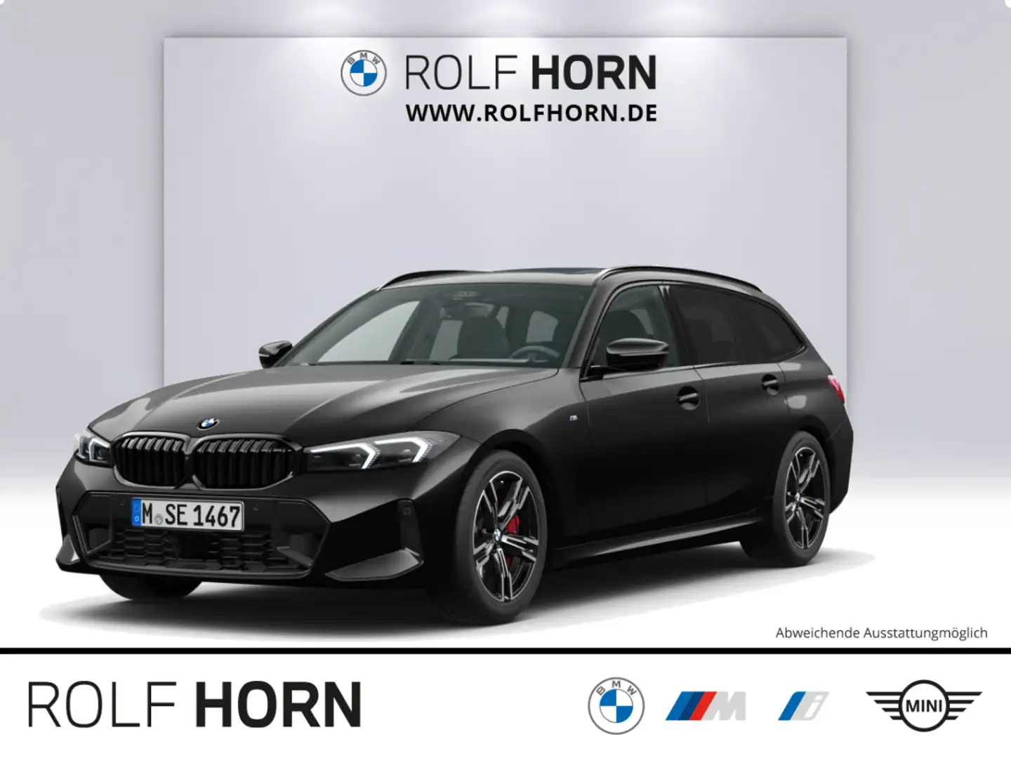 BMW 320 d Touring M Sport Pano AHK HAR/KAR Pano SHZ Schwarz - 1