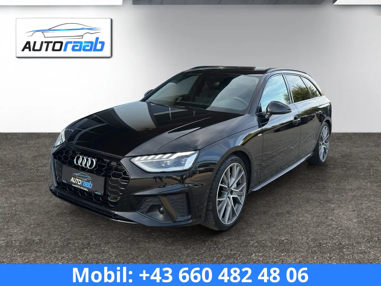 Audi A4 40 TDI S-tronic S-line *MATRIX*PANO*AHV*RFK*DIGITAL*APP* Schwarz - 1