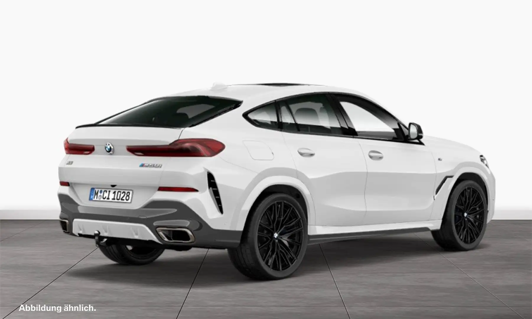 BMW X6 M50i 22" AHK SkyLounge 36° FondEntertai. Blanc - 2