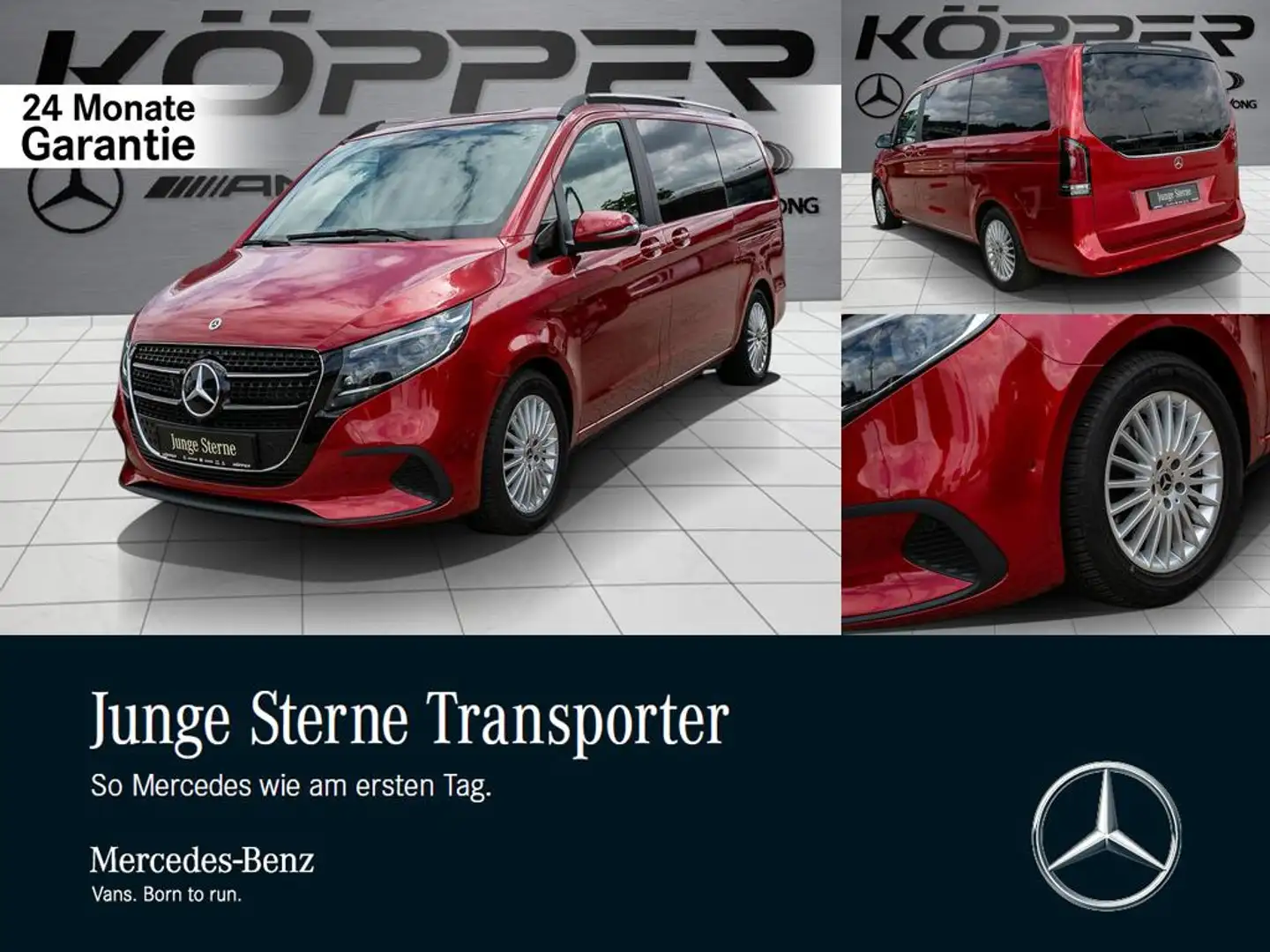 Mercedes-Benz V 220 d STYLE L neues Modell AHK Standhzg Kamera Rot - 1
