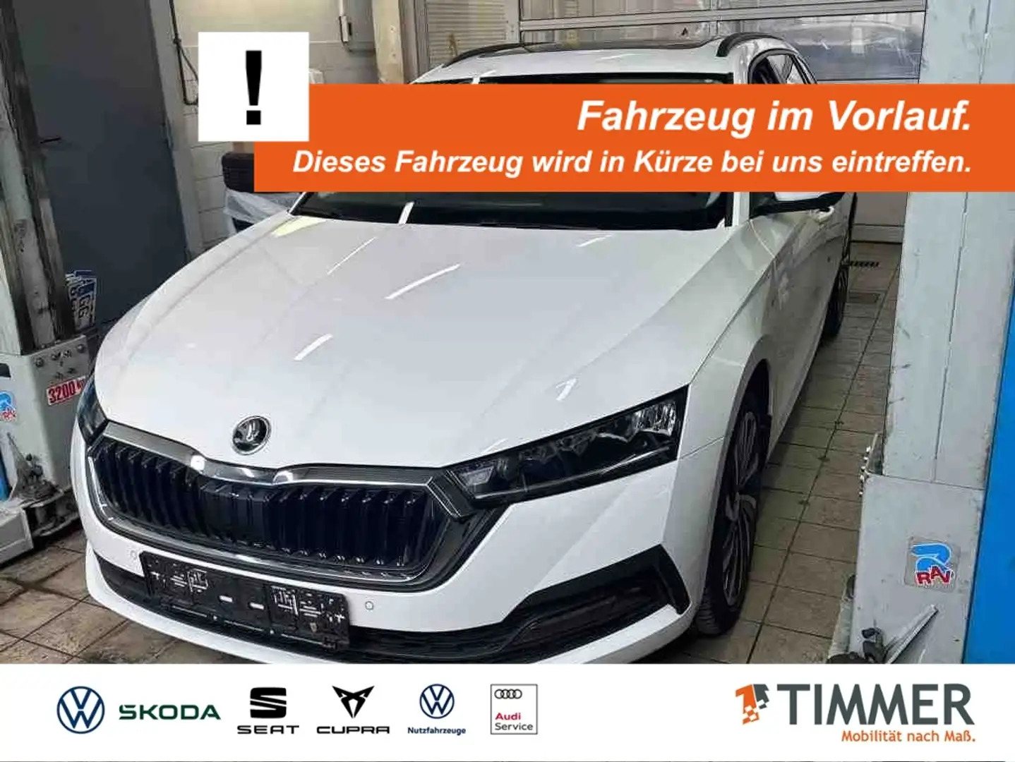 Skoda Octavia Combi 2.0 TDI DSG TOUR +AHK +PANO +LED +CARPLAY + Weiß - 1