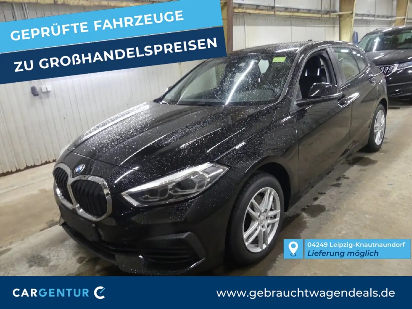 BMW 118 i Advantage Lane LED AUT Klima PDC SHZ Negro - 1