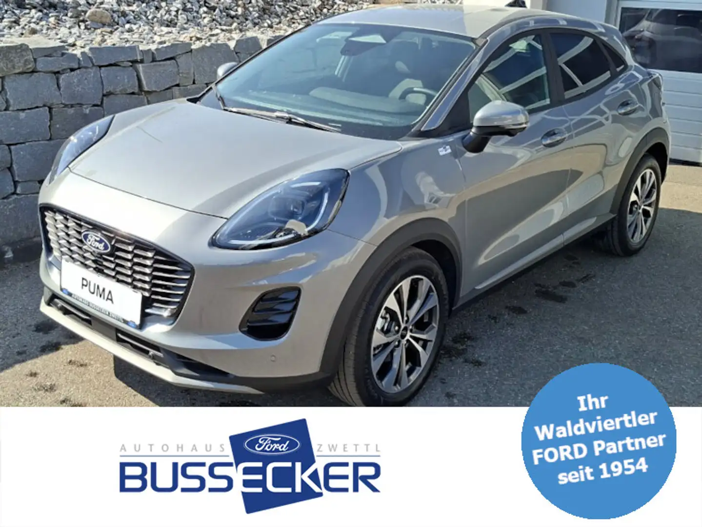 Ford Puma 1,0 EcoBoost Hybrid Titanium Silber - 1