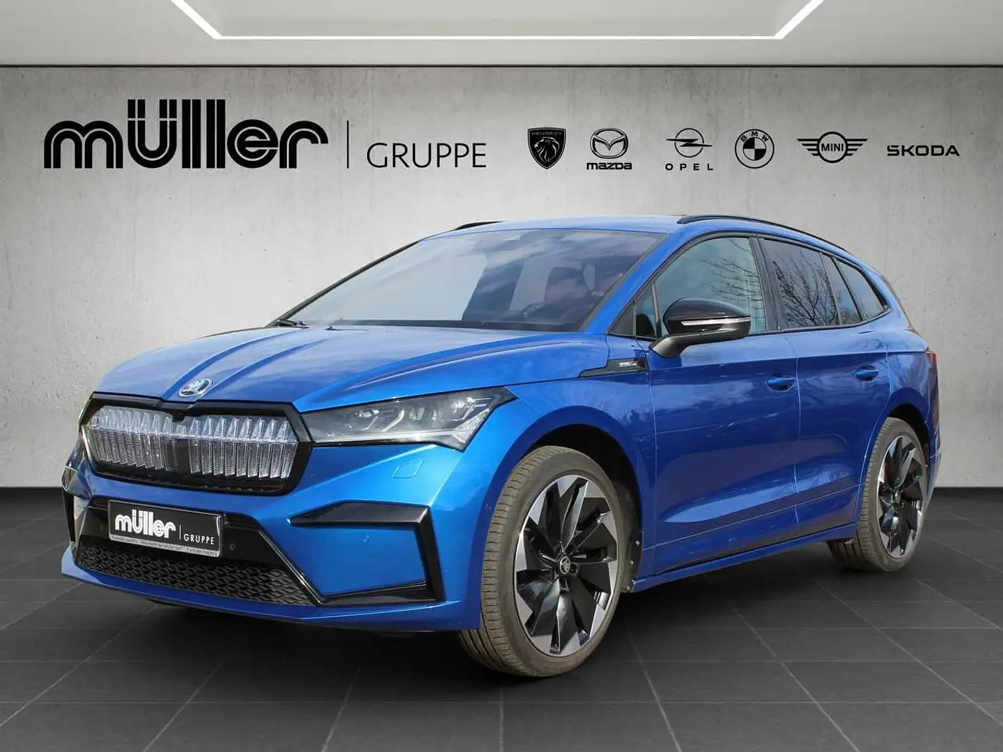 Skoda Enyaq iV 80x Sportline Blauw - 1