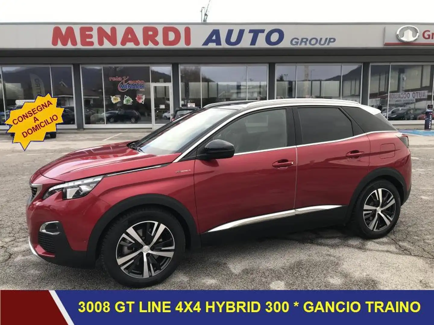 Peugeot 3008 Hybrid4 300 e-EAT8 GT Line 4X4 PLUG-IN HYBRID Rot - 1