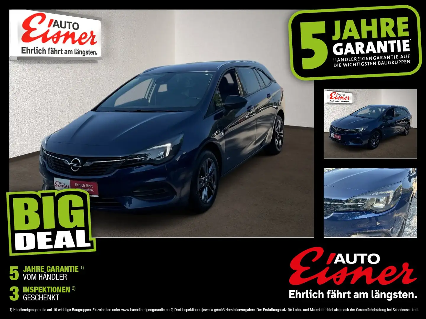 Opel Astra K Sports Tourer 1.2 Turbo Design & Tech Blau - 1