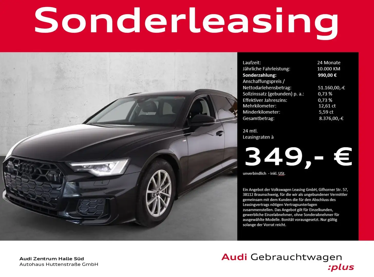 Audi A6 Avant 40 TDI qu S line MATRIX HuD AHK 20" Schwarz - 1