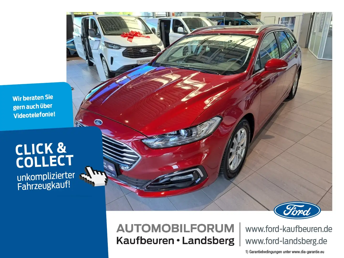 Ford Mondeo Turnier 2.0 EcoBlue LED AWD AHK Navi SHZ Piros - 1