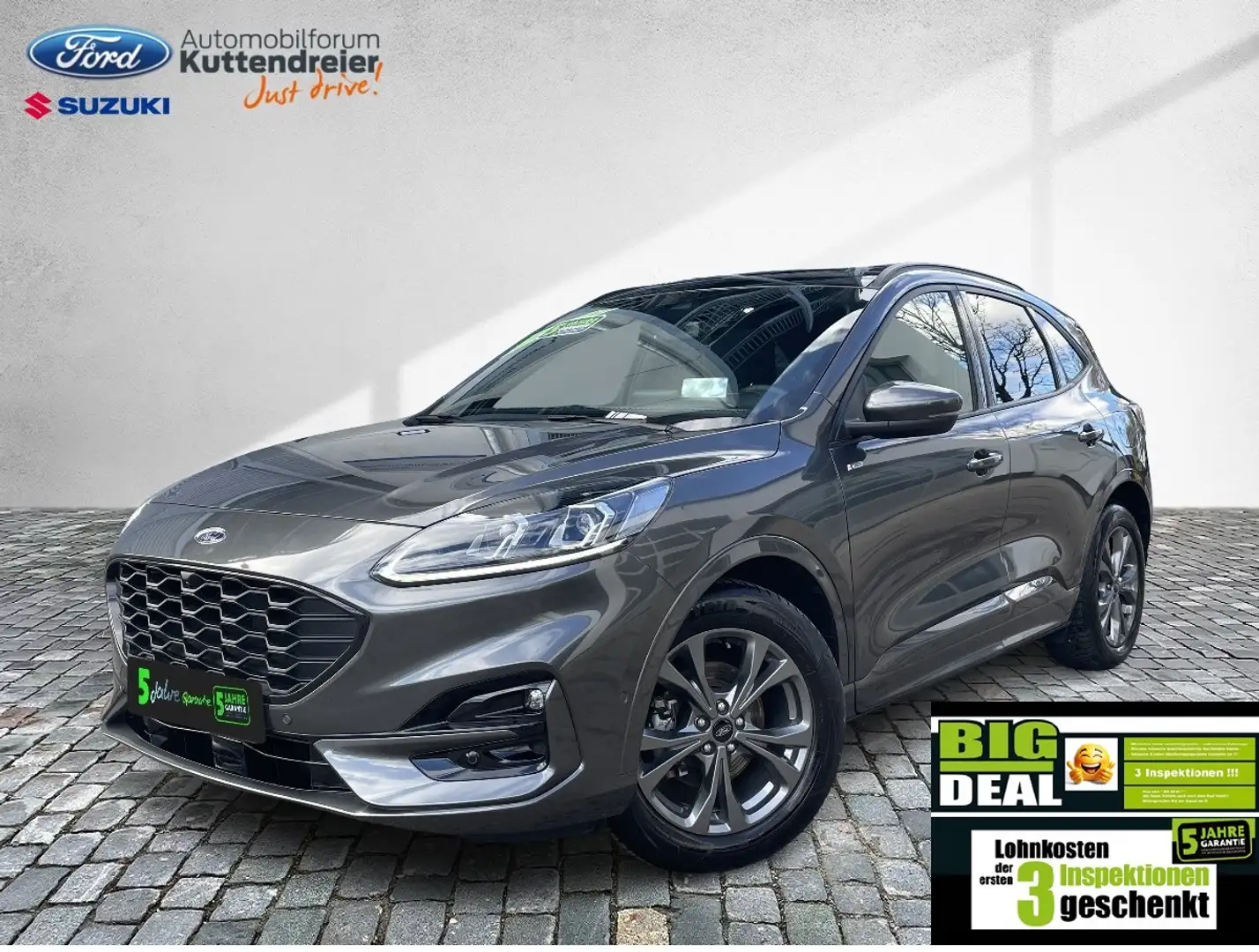 Ford Kuga ST-Line X AHK schw. Voll-LED Glasdach Navi Grau - 2