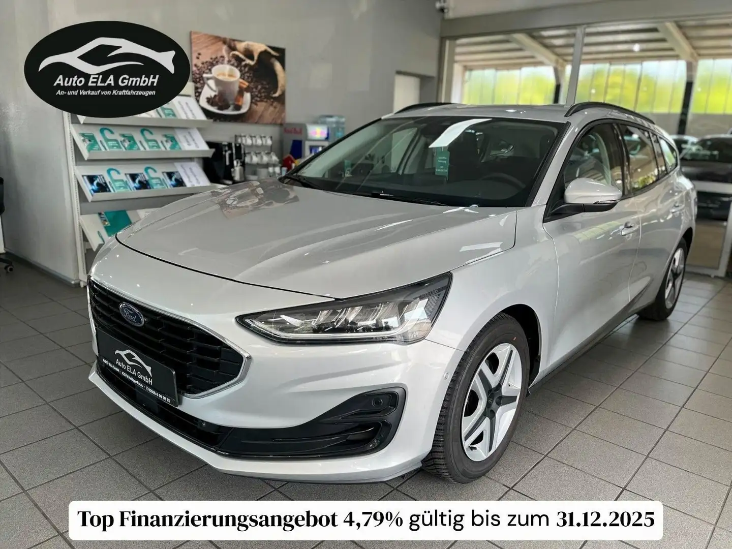 Ford Focus Turnier 1.0 1.Hand|Navi|Kamera|Klimaut. Silber - 1