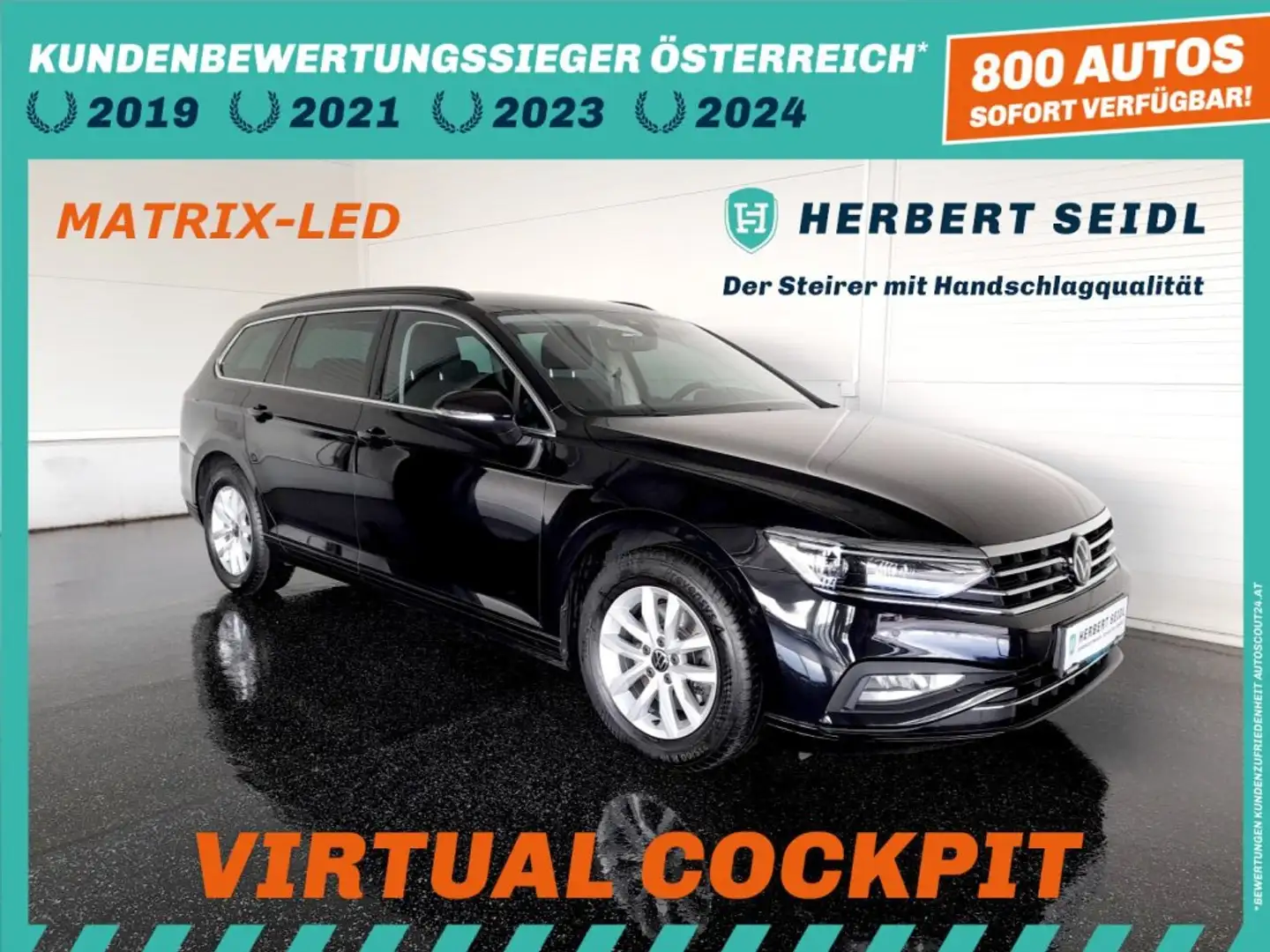 Volkswagen Passat Variant BUSINESS 2,0 TDI DSG *MATRIX-LED / VIRTUELL / NAVI / ACC / KAMERA / SPORTMASSAGESITZ / TRAVEL ASSIST* Schwarz - 1