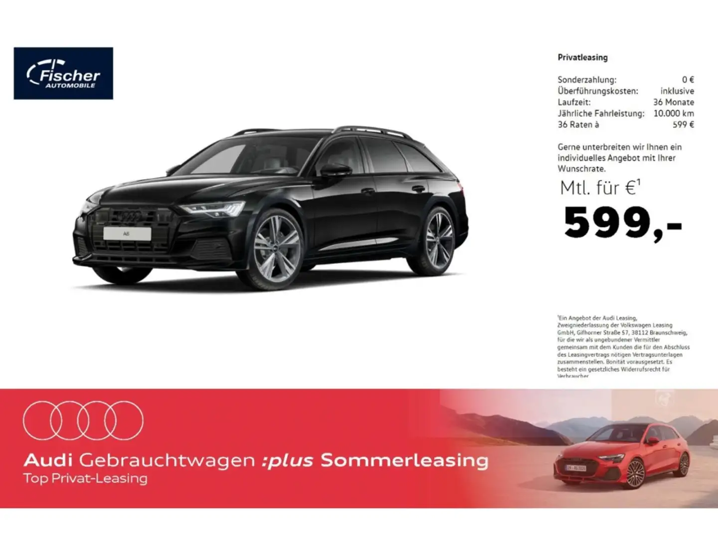 Audi A6 allroad 45 TDI qu. AHK/P-Dach/21''/StHz/360 Schwarz - 1