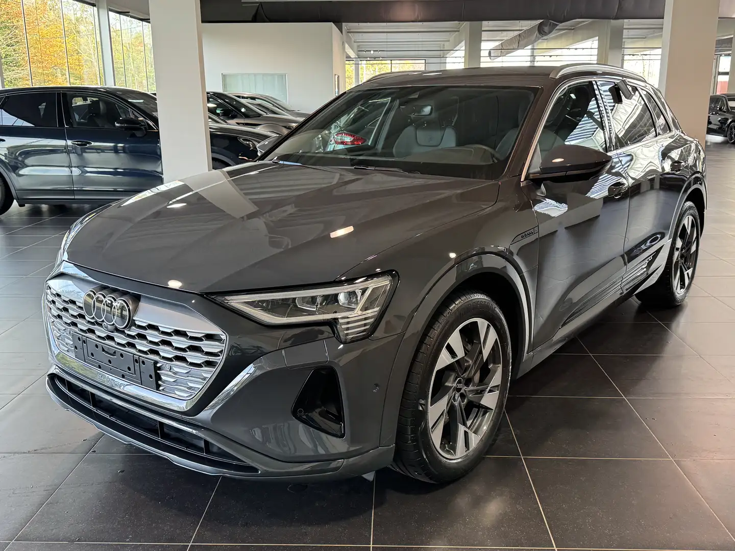 Audi Q8 e-tron 50 Quattro S-Line 360 Camera, Trekhaak, Memory Sea Grijs - 1