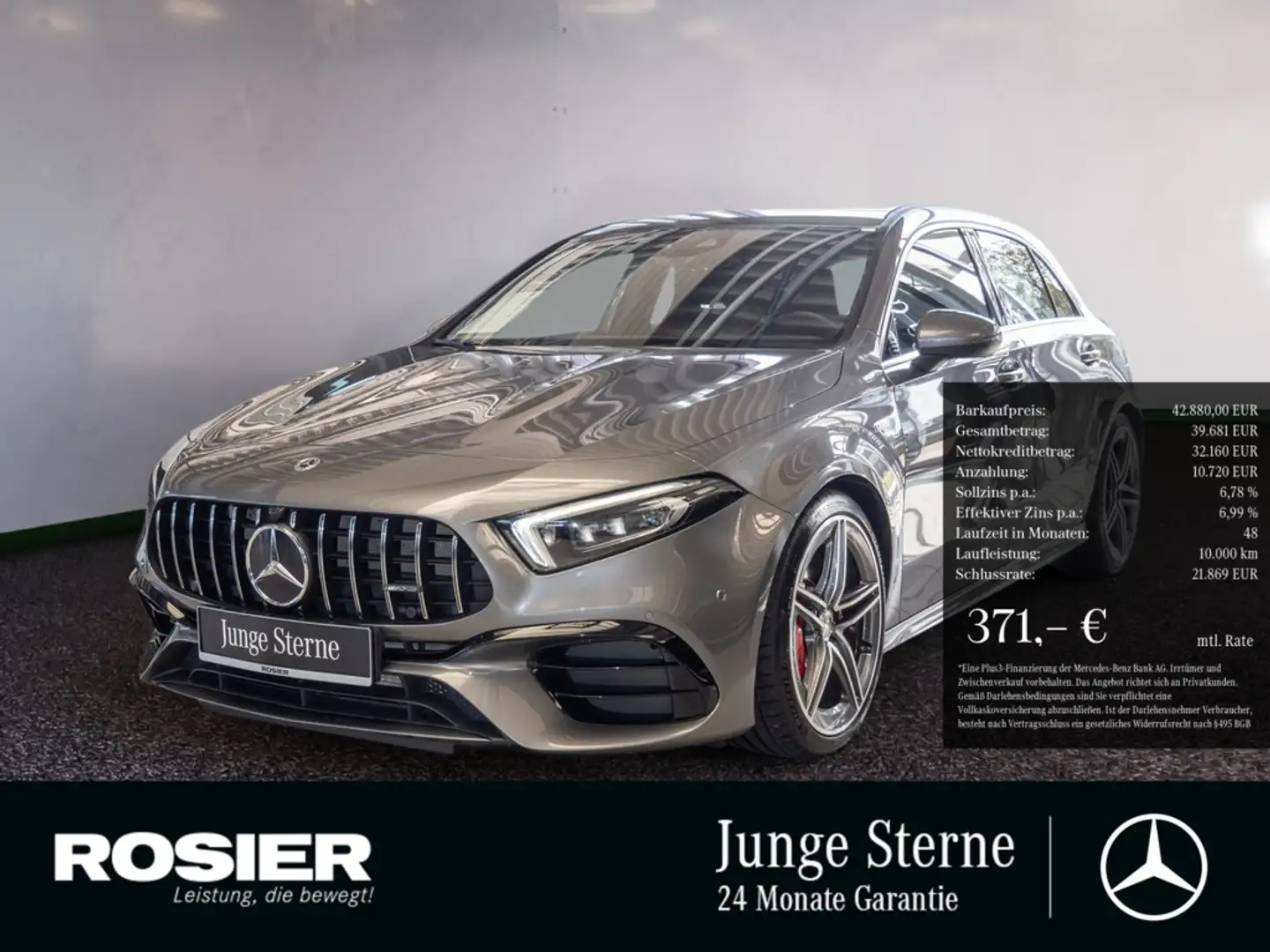 Mercedes-Benz A 45 AMG s 4M LED Navi Sounds. Leder Spurh.-A Gris - 1