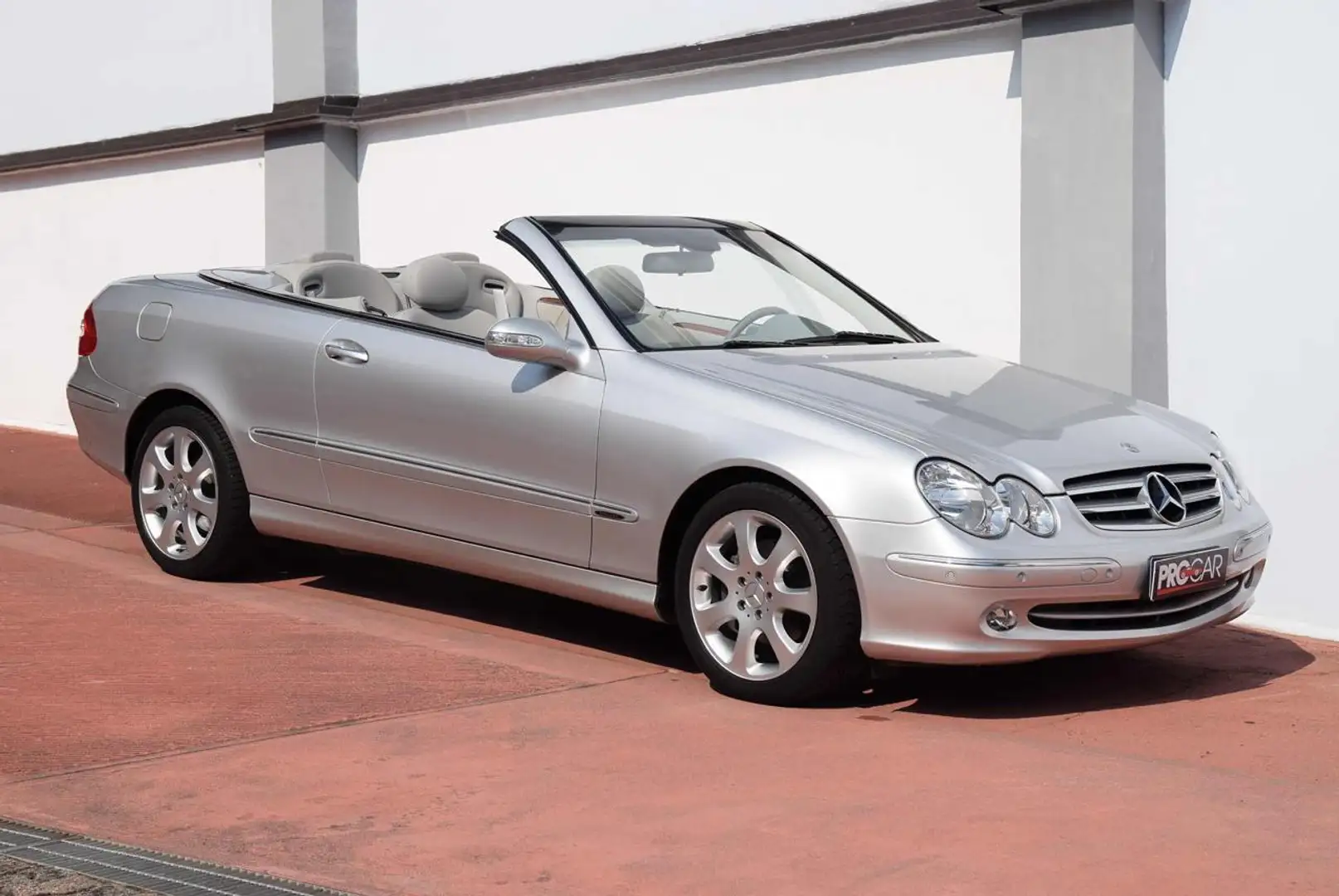Mercedes-Benz CLK 200 Kompr Cabrio PERFETTA (uniproprietario, Km Cert) Argento - 1