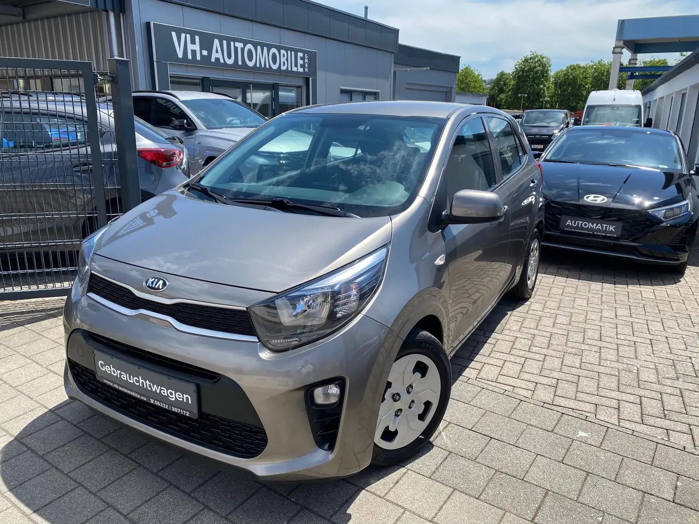 Kia Picanto 4Zyl.84PS*Bluetoo*4xelFH*KLIMA*Lenkrad&Sitzheizung Grau - 1