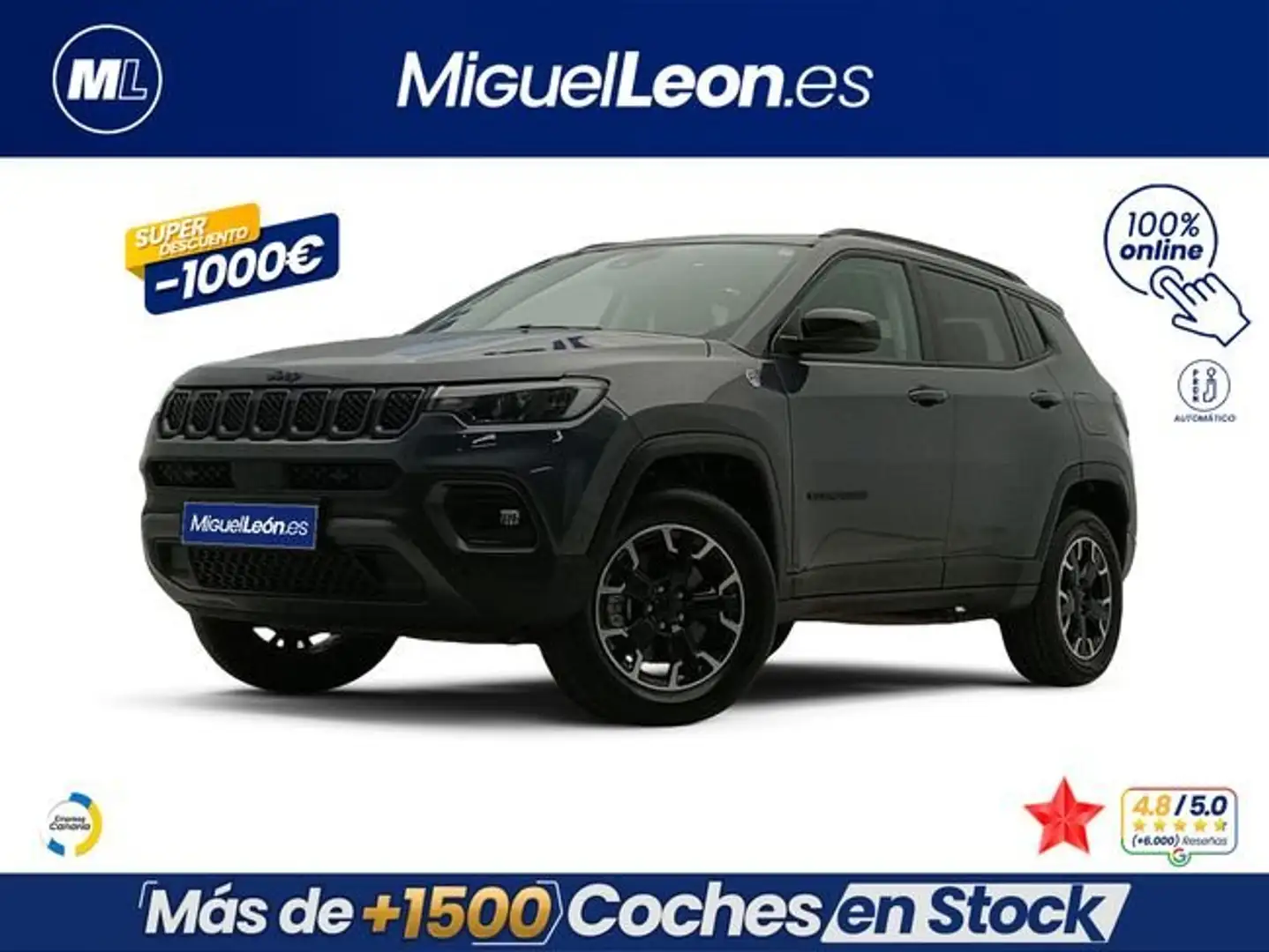 Jeep Compass 1.3 PHEV Trailhawk EAWD Aut. 240 Negro - 1
