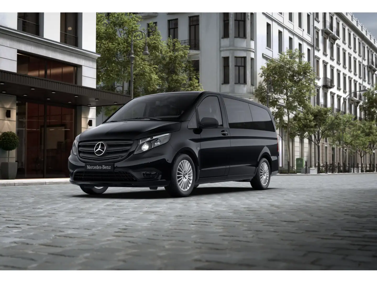 Mercedes-Benz Vito 114 CDI Tourer PRO Lang L2 Navi+DAB+PTS+9Si Schwarz - 1