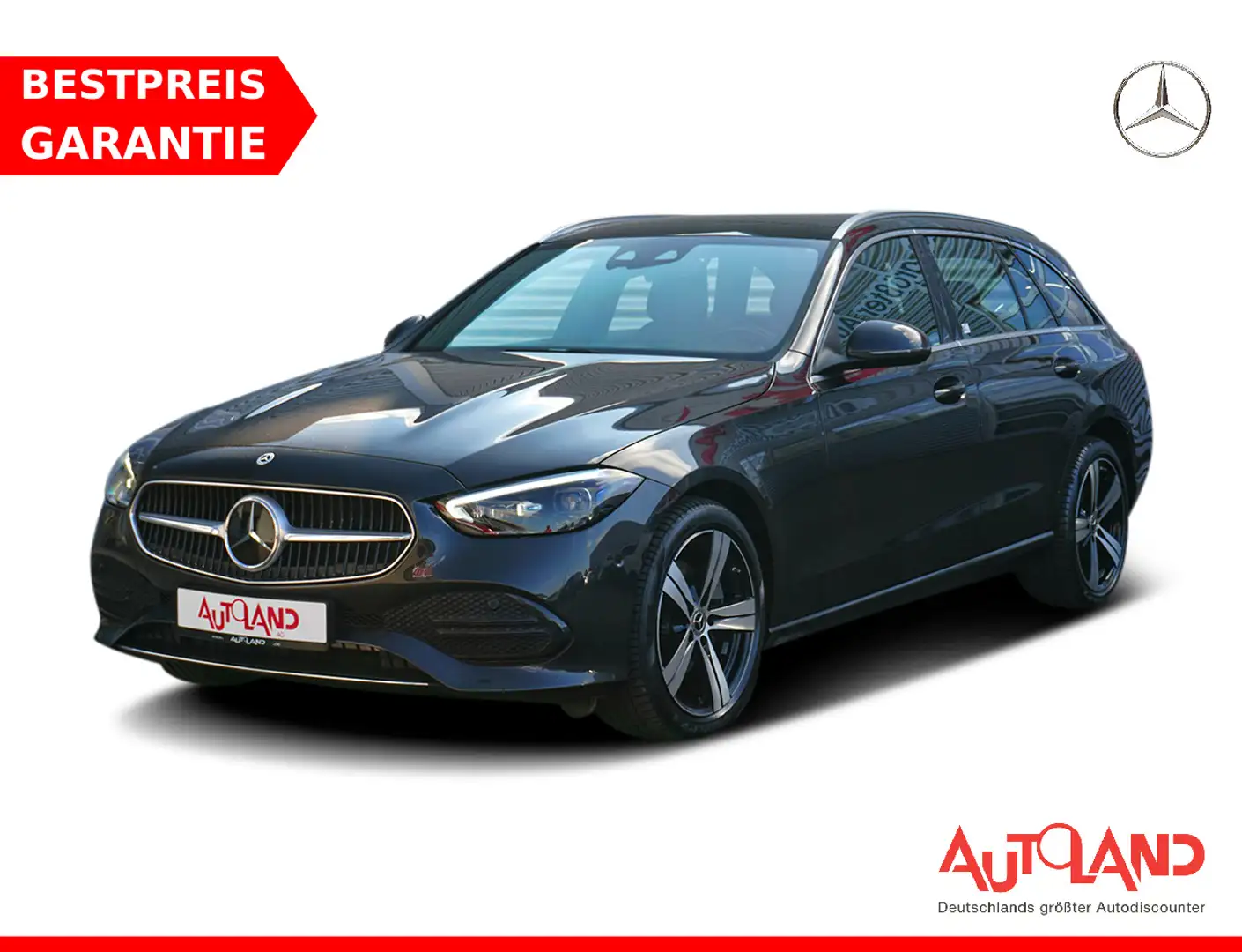 Mercedes-Benz C 160 C200 T-Modell Avantgarde LED Navi Totwinkel AHK Grau - 1