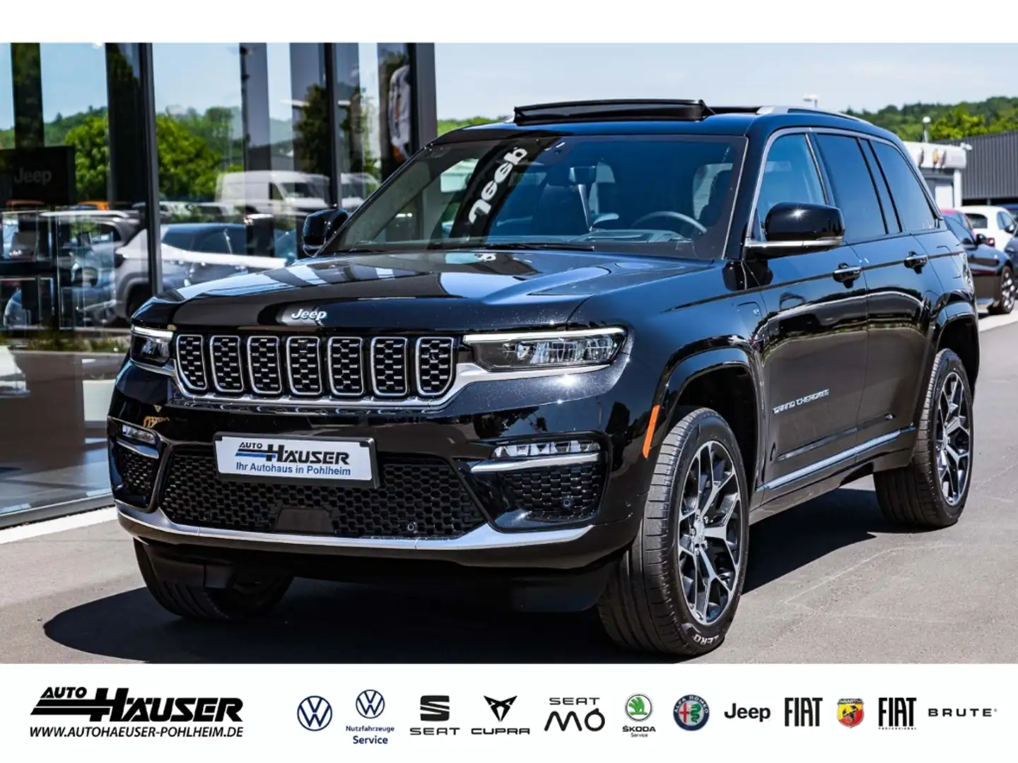 Jeep Grand Cherokee Summit Reserve 4xe MY23 PANO LUFTEDERUNG 360-VIEW Fekete - 1