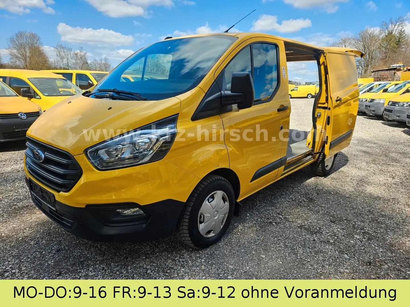 Ford Transit Custom KLIMA Temp 2xSchiebetüre 1.Hd Cam Gelb - 1