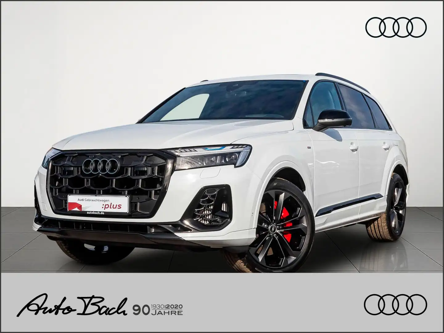 Audi Q7 S line TFSI e quattro 360 kW AHK Pano HuD 21 Weiß - 1