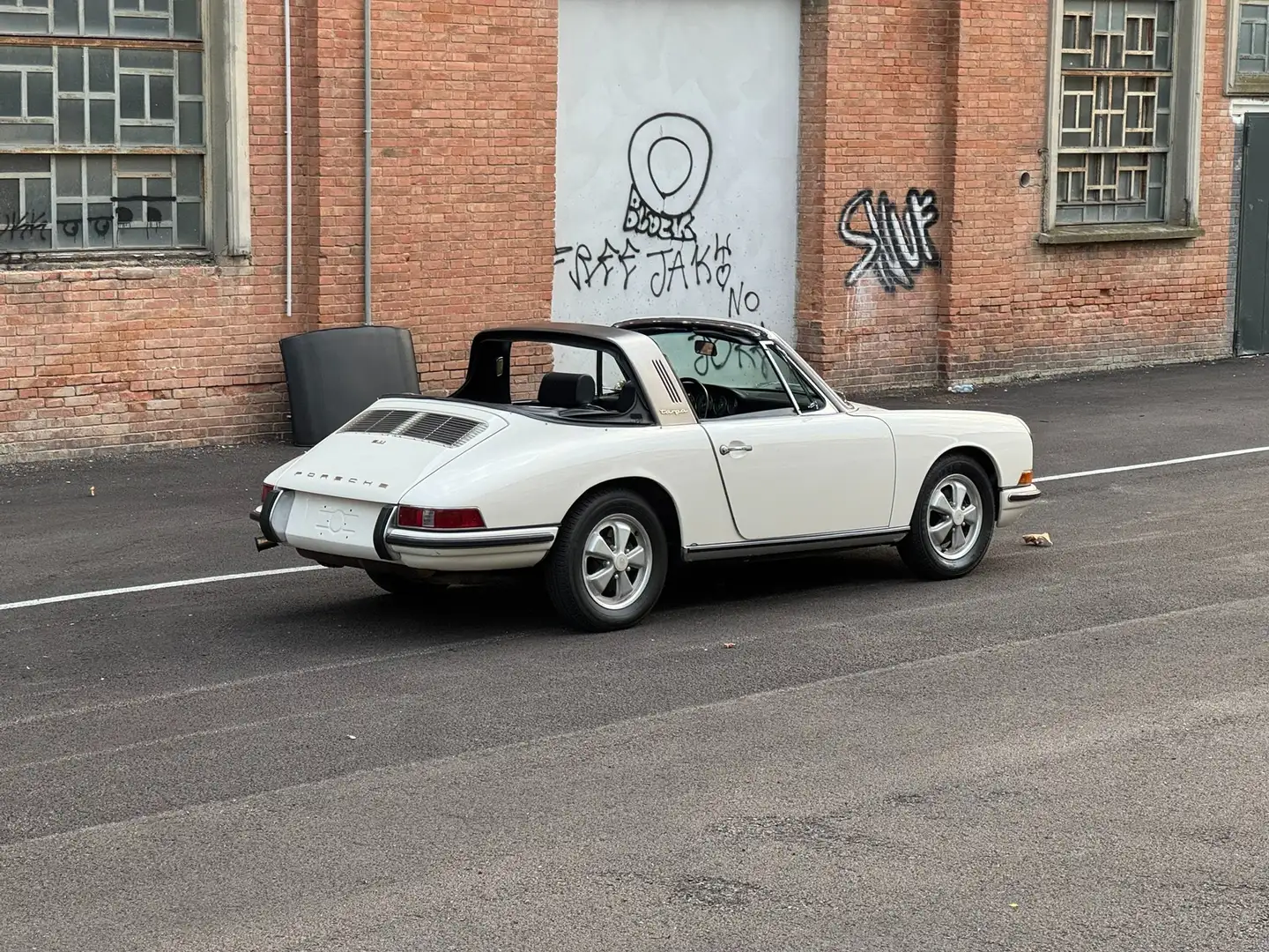 Porsche 911 1967 targa strumenti verdi soft window matching Bianco - 2