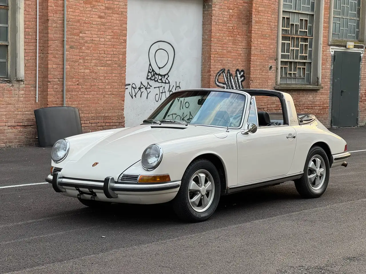 Porsche 911 1967 targa strumenti verdi soft window matching, foto 3
